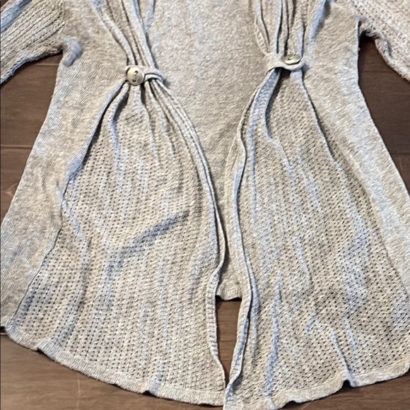 Rue21 Heather Gray Knit Cardigan, size small, lightweight drape style - Picture 5 of 10